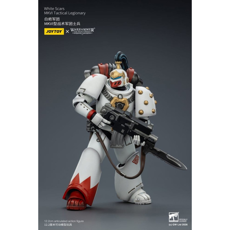 Joytoy - Warhammer - Squadra tattica Mk IV delle Cicatrici Bianche - Legionario tattico MKVI 1/18