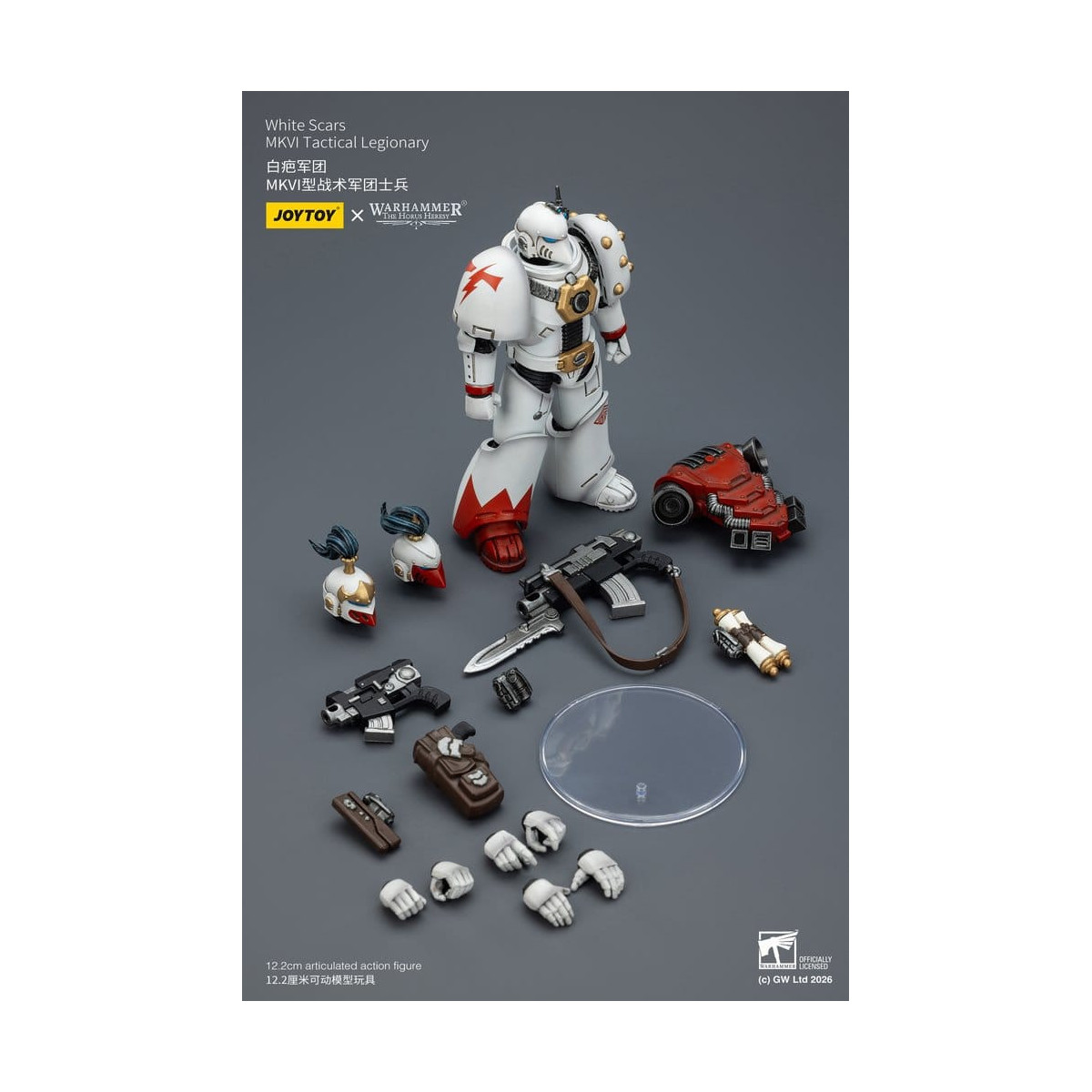 Joytoy - Warhammer - Squadra tattica Mk IV delle Cicatrici Bianche - Legionario tattico MKVI 1/18