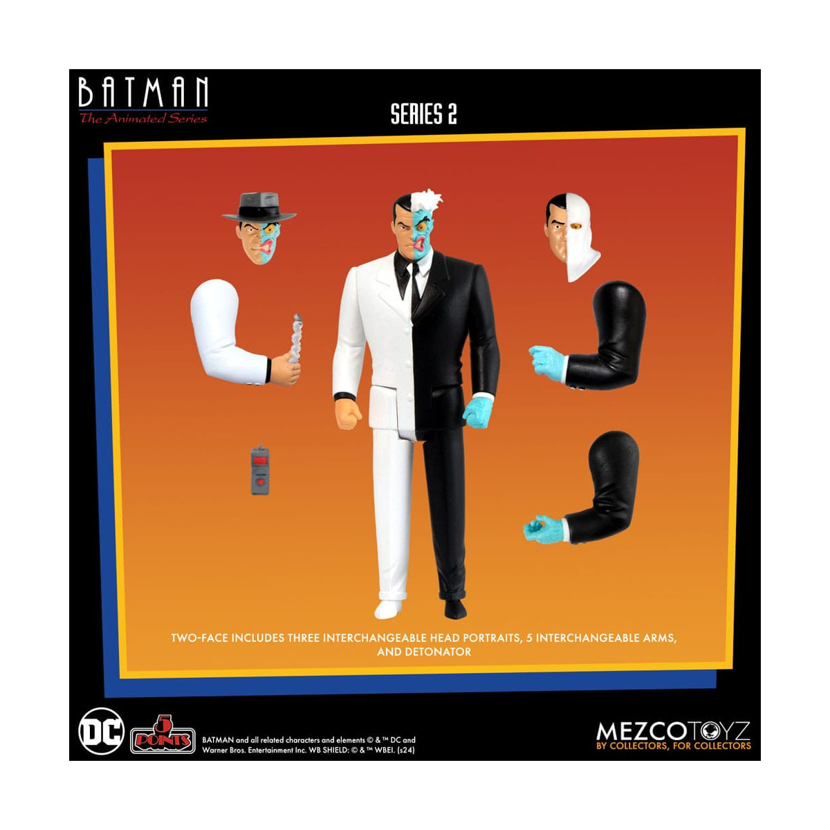 Mezco 5 Punti - DC Comics Batman: Animated Series - Boxset Deluxe 4 personaggi - Serie 2