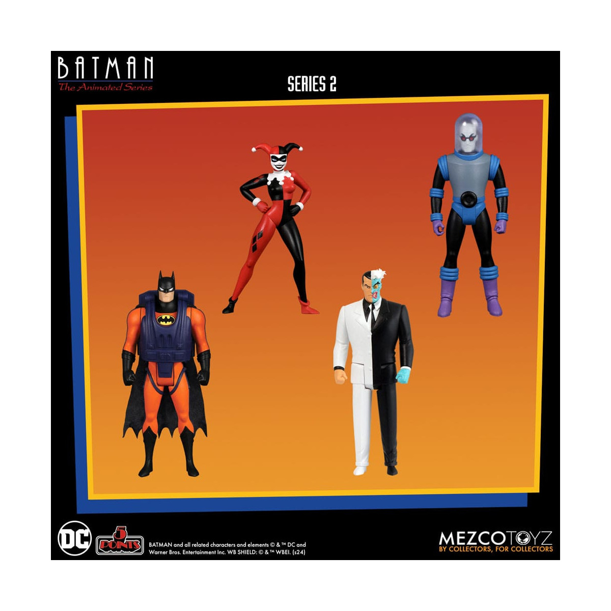 Mezco 5 Punti - DC Comics Batman: Animated Series - Boxset Deluxe 4 personaggi - Serie 2