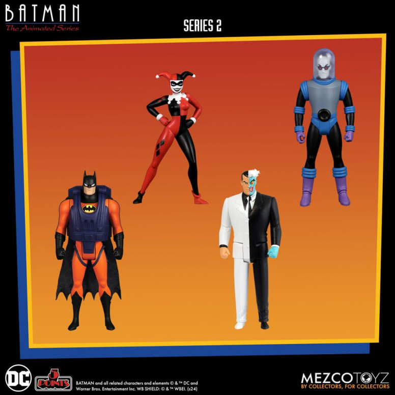 Mezco 5 Punti - DC Comics Batman: Animated Series - Boxset Deluxe 4 personaggi - Serie 2