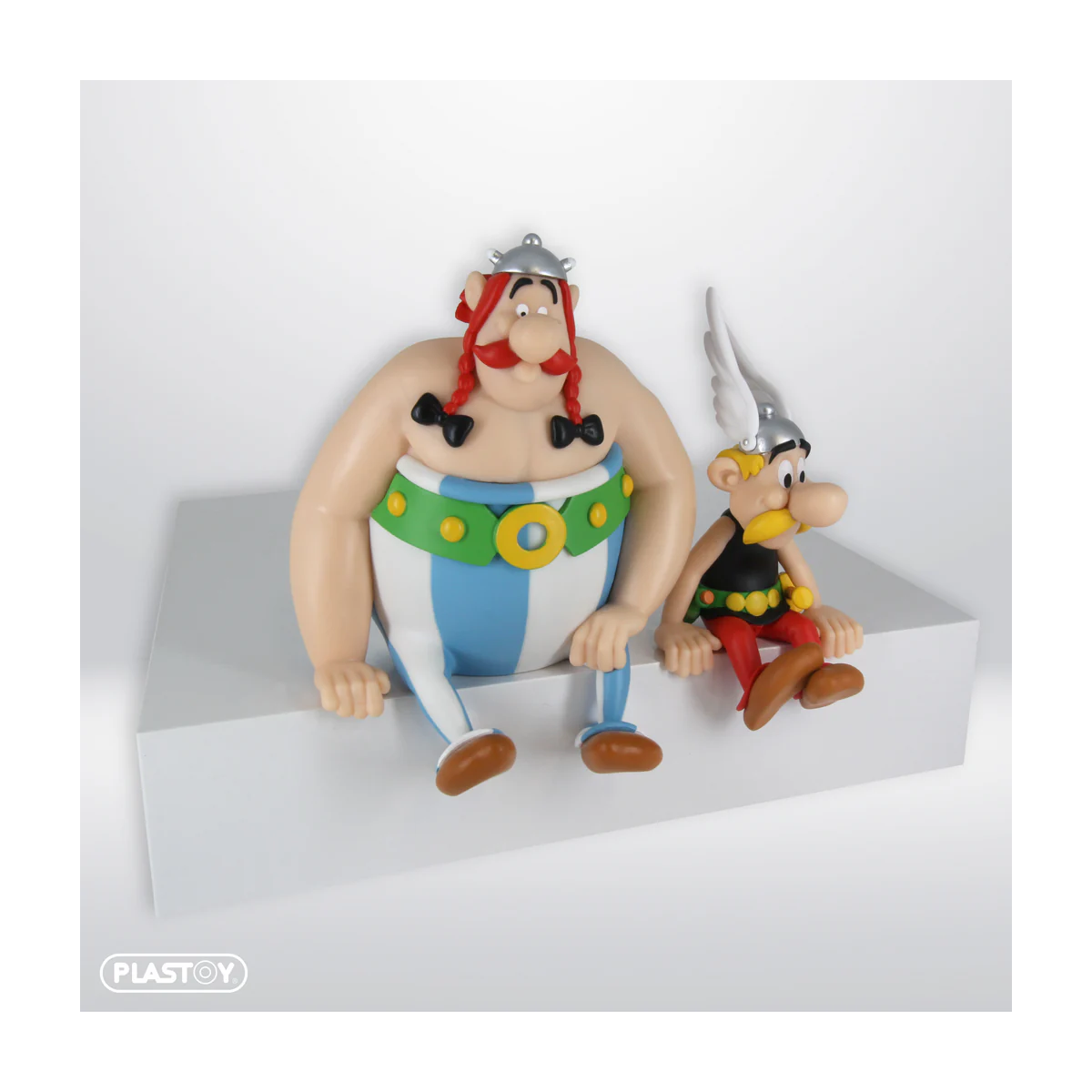Plastoy Asterix - ASTERIX E OBELIX SEDUTI