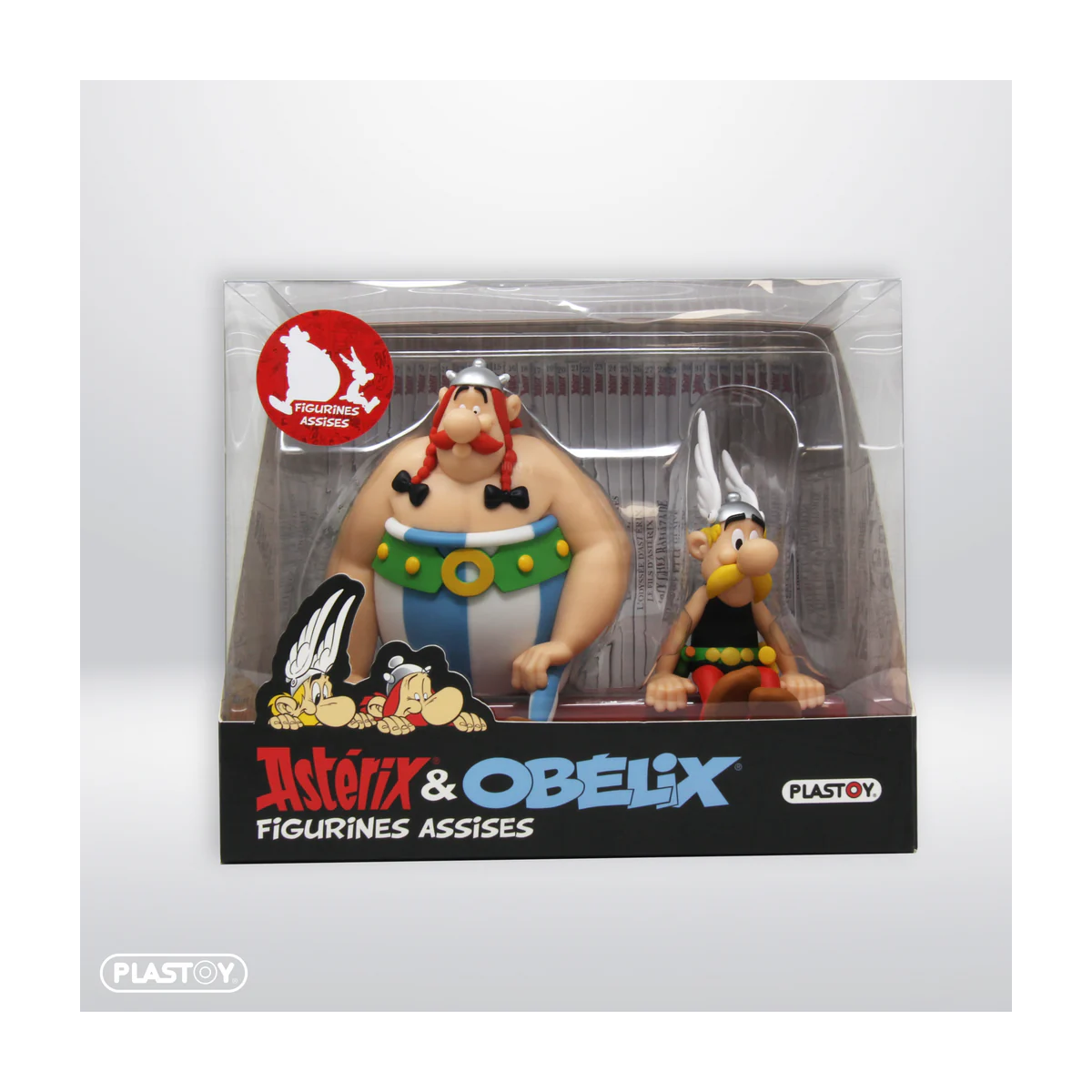 Plastoy Asterix - ASTERIX E OBELIX SEDUTI