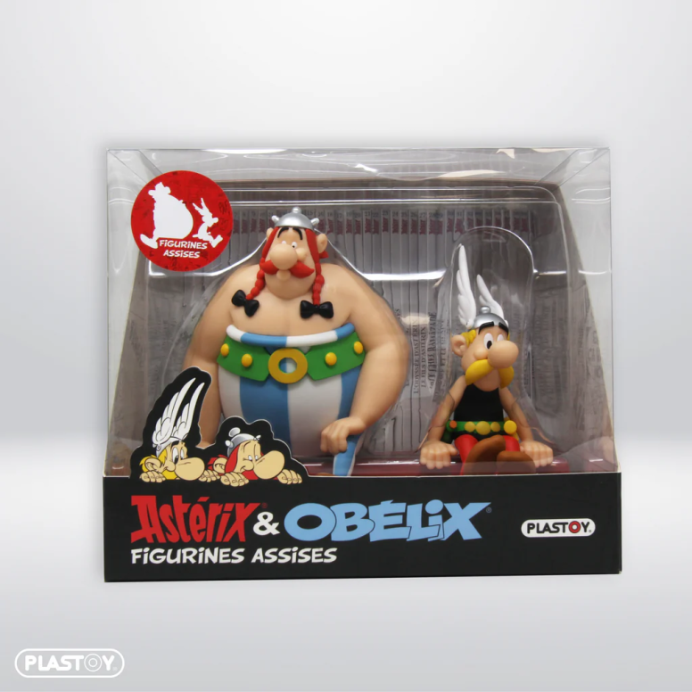 Plastoy Asterix - ASTERIX E OBELIX SEDUTI