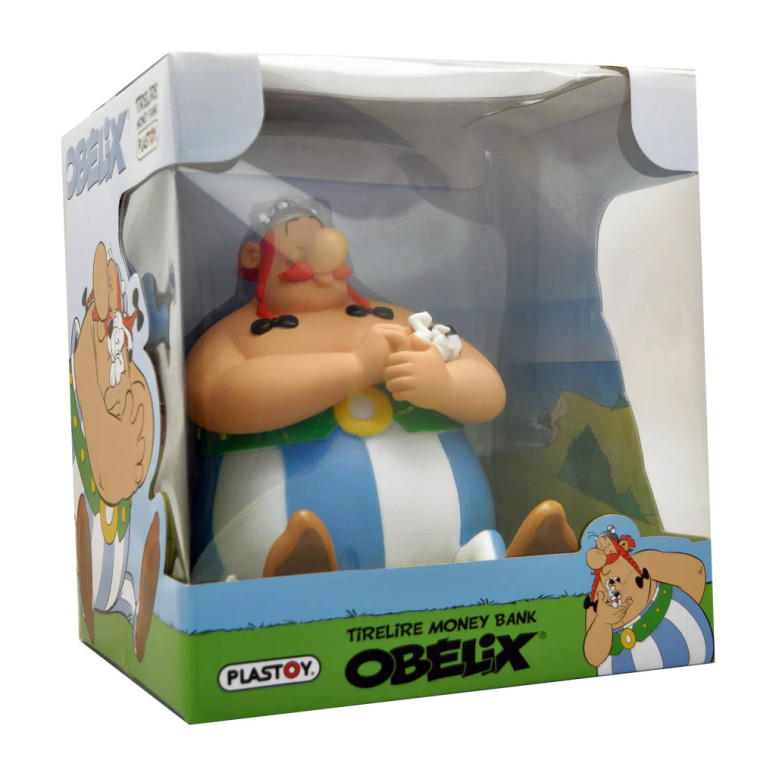 Plastoy Salvadanaio Asterix - Obelix e Idefix