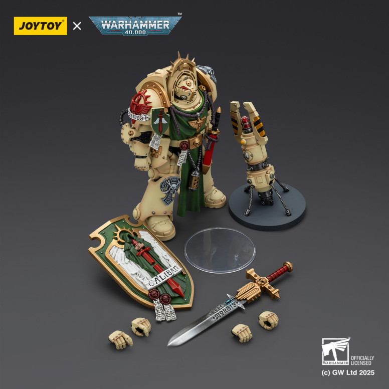 JoyToy Space Marines - Dark Angels - Cavaliere Deathwing con Power Sword Storm Shield e teleport homer 1/18 - Warhammer 40K