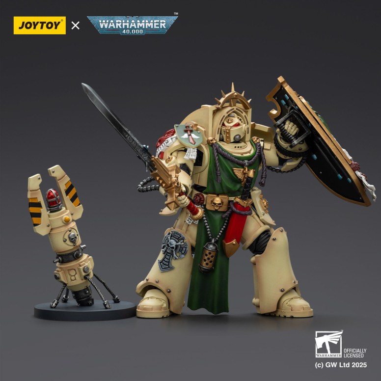 JoyToy Space Marines - Dark Angels - Cavaliere Deathwing con Power Sword Storm Shield e teleport homer 1/18 - Warhammer 40K