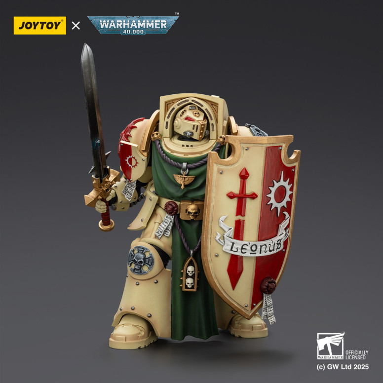 JoyToy Space Marines - Dark Angels - Cavaliere di Deathwing con Spada del Potere Scudo della Tempesta e Osservatore nelle Tenebr