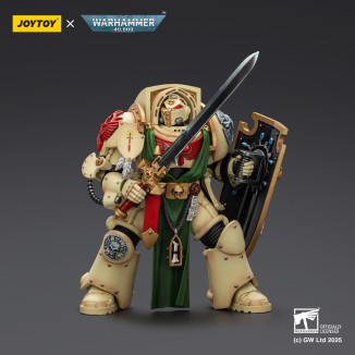 JoyToy Space Marines - Dark Angels - Cavaliere Deathwing con Spada Potente Tempesta e Scudo 1/18 - Warhammer 40k