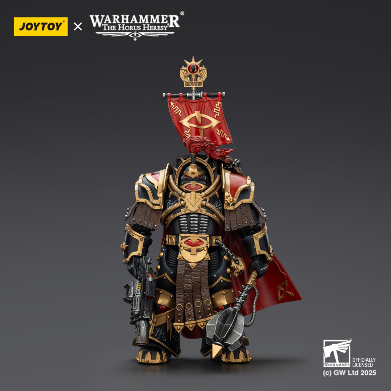 JoyToy Space Marines - Sons of Horus - Legione Cataphractii Praetor con Combi-Melta e Power Maul 1/18 - Warhammer 40K