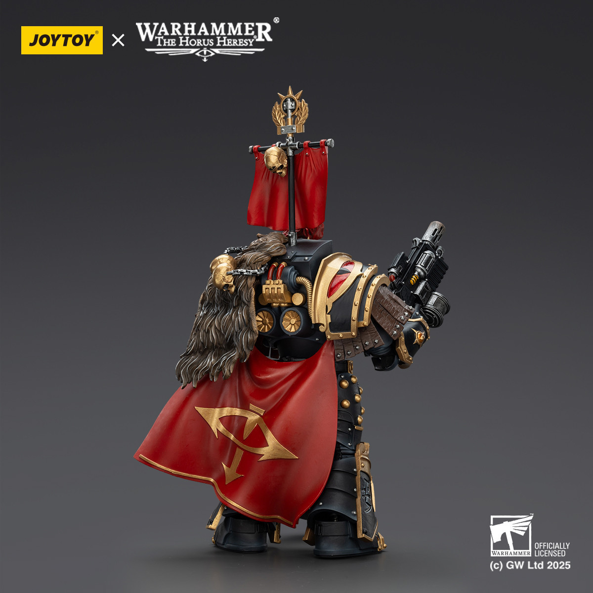 JoyToy Space Marines - Sons of Horus - Legione Cataphractii Praetor con Combi-Melta e Power Maul 1/18 - Warhammer 40K