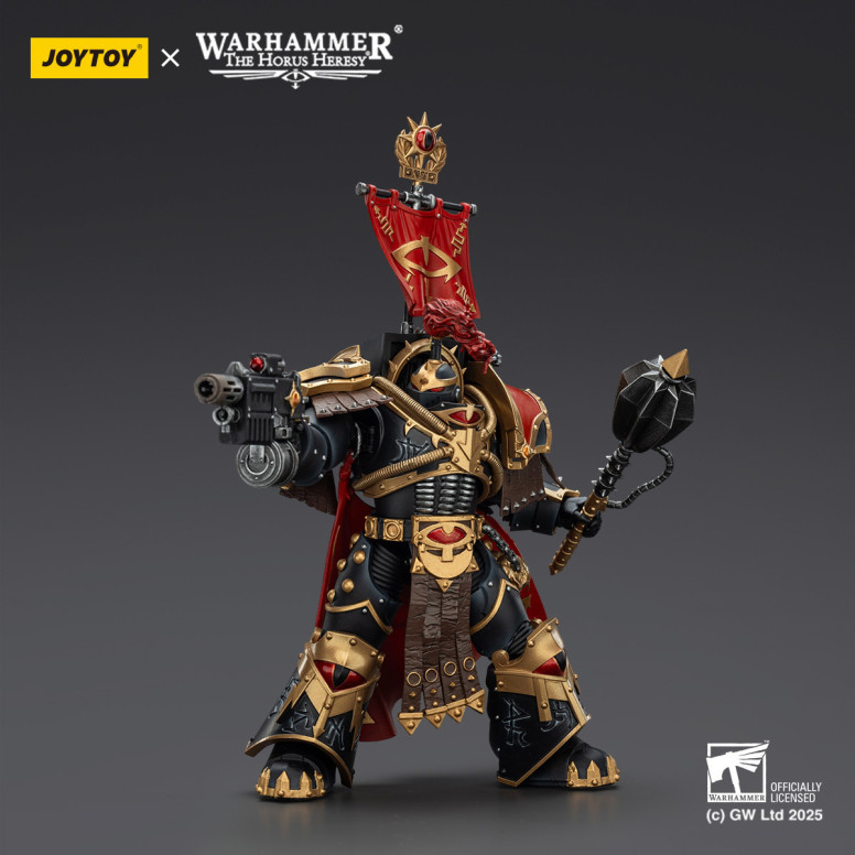 JoyToy Space Marines - Sons of Horus - Legione Cataphractii Praetor con Combi-Melta e Power Maul 1/18 - Warhammer 40K