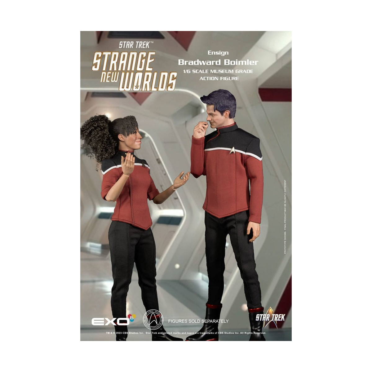 EXO-6 - Star Trek: Strange New Worlds - Figura del guardiamarina Boimler in scala 1:6