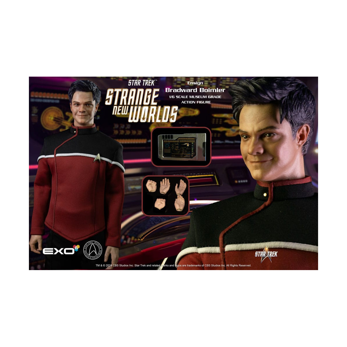 EXO-6 - Star Trek: Strange New Worlds - Figura del guardiamarina Boimler in scala 1:6