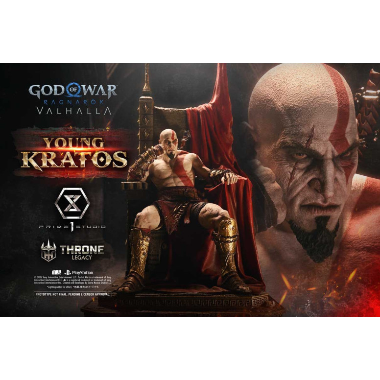 Prime 1 Studio - God of War: Ragnarok Valhalla - YOUNG KRATOS Bonus Version - Throne Legacy 1/3