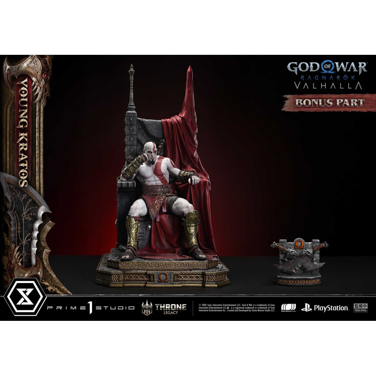Prime 1 Studio - God of War: Ragnarok Valhalla - YOUNG KRATOS Bonus Version - Throne Legacy 1/3