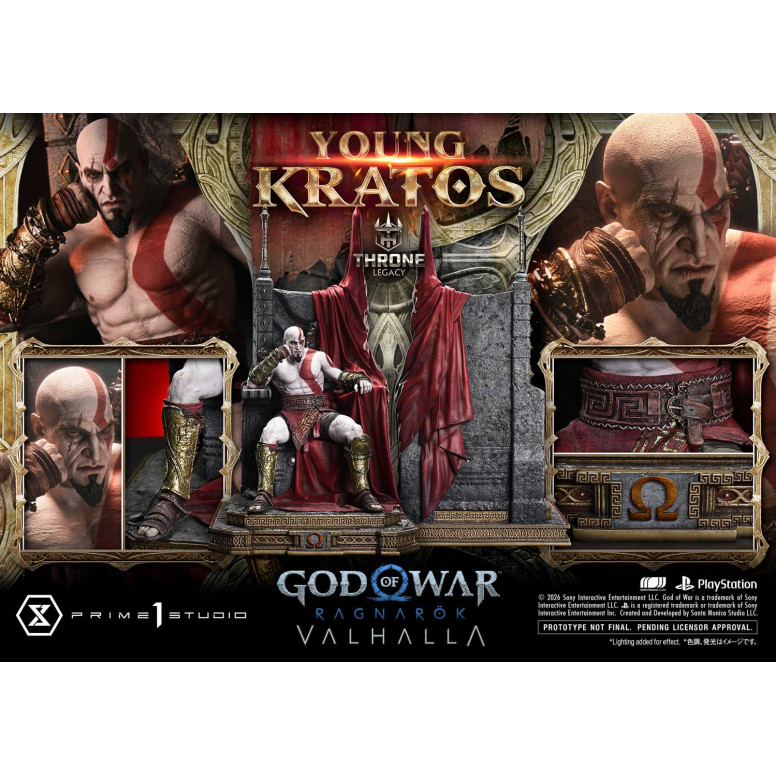 Prime 1 Studio - God of War: Ragnarok Valhalla - YOUNG KRATOS Bonus Version - Throne Legacy 1/3