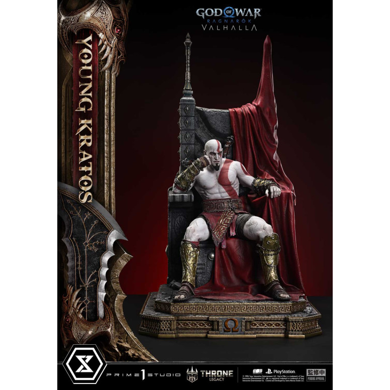 Prime 1 Studio - God of War: Ragnarok Valhalla - YOUNG KRATOS Bonus Version - Throne Legacy 1/3