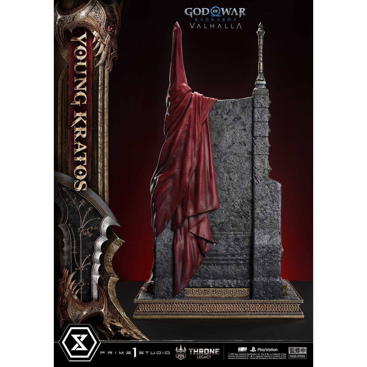 Prime 1 Studio - God of War: Ragnarok Valhalla - YOUNG KRATOS Bonus Version - Throne Legacy 1/3