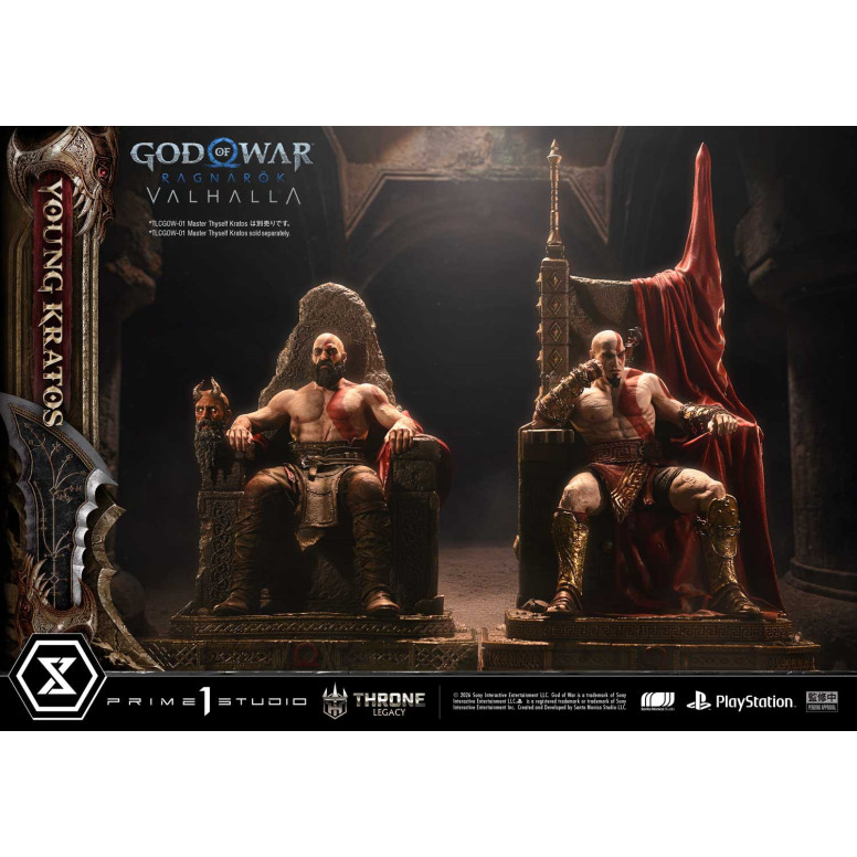 Prime 1 Studio - God of War: Ragnarok Valhalla - YOUNG KRATOS Bonus Version - Throne Legacy 1/3