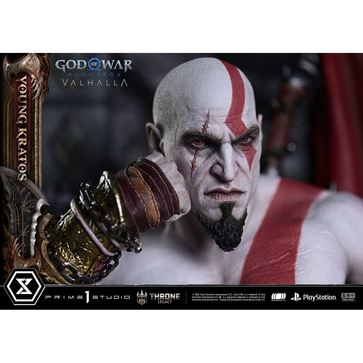 Prime 1 Studio - God of War: Ragnarok Valhalla - YOUNG KRATOS Bonus Version - Throne Legacy 1/3