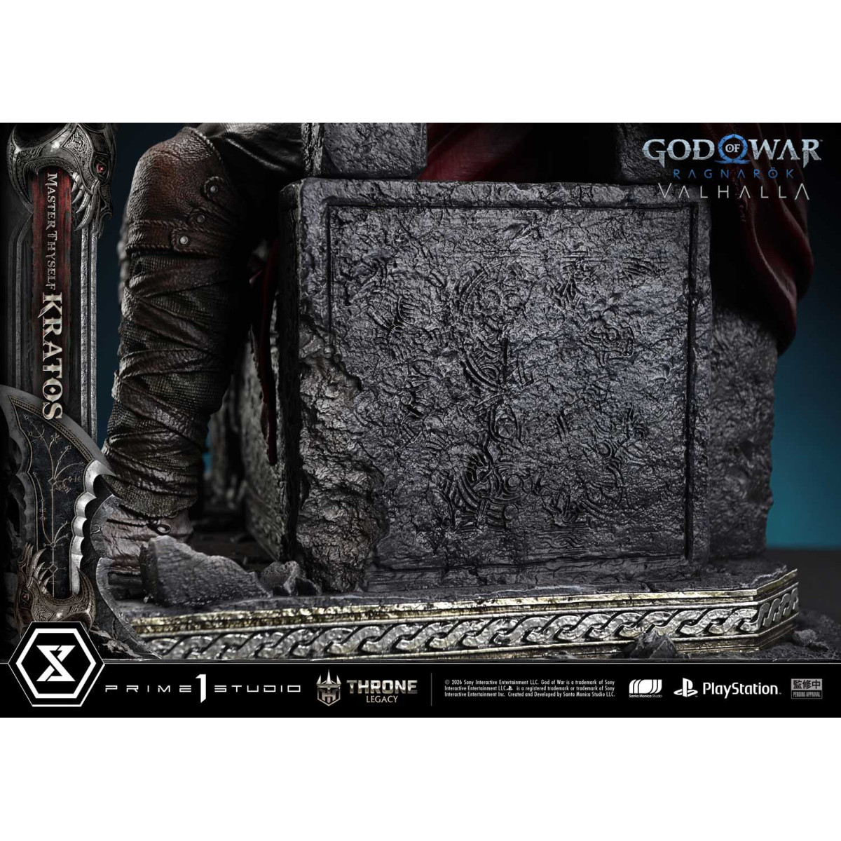 Prime 1 Studio - God of War ragnarok Valhalla - MASTER THYSELF KRATOS Versione Bonus - Throne Legacy 1/3