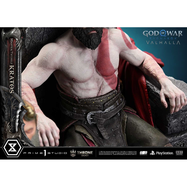 Prime 1 Studio - God of War ragnarok Valhalla - MASTER THYSELF KRATOS Versione Bonus - Throne Legacy 1/3