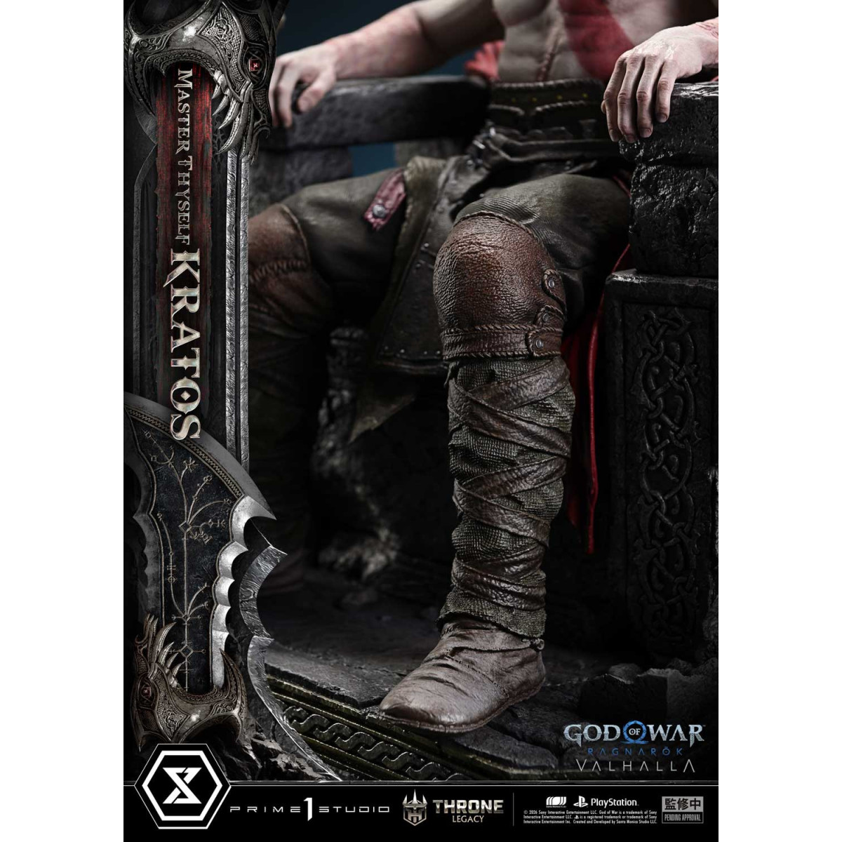Prime 1 Studio - God of War ragnarok Valhalla - MASTER THYSELF KRATOS Versione Bonus - Throne Legacy 1/3