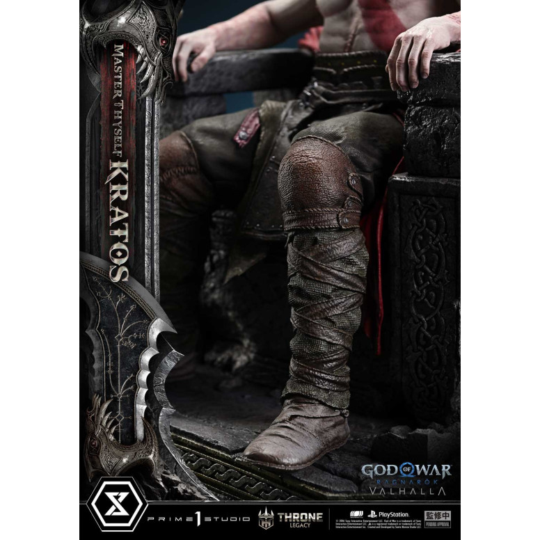 Prime 1 Studio - God of War ragnarok Valhalla - MASTER THYSELF KRATOS Versione Bonus - Throne Legacy 1/3