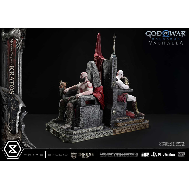 Prime 1 Studio - God of War ragnarok Valhalla - MASTER THYSELF KRATOS Versione Bonus - Throne Legacy 1/3