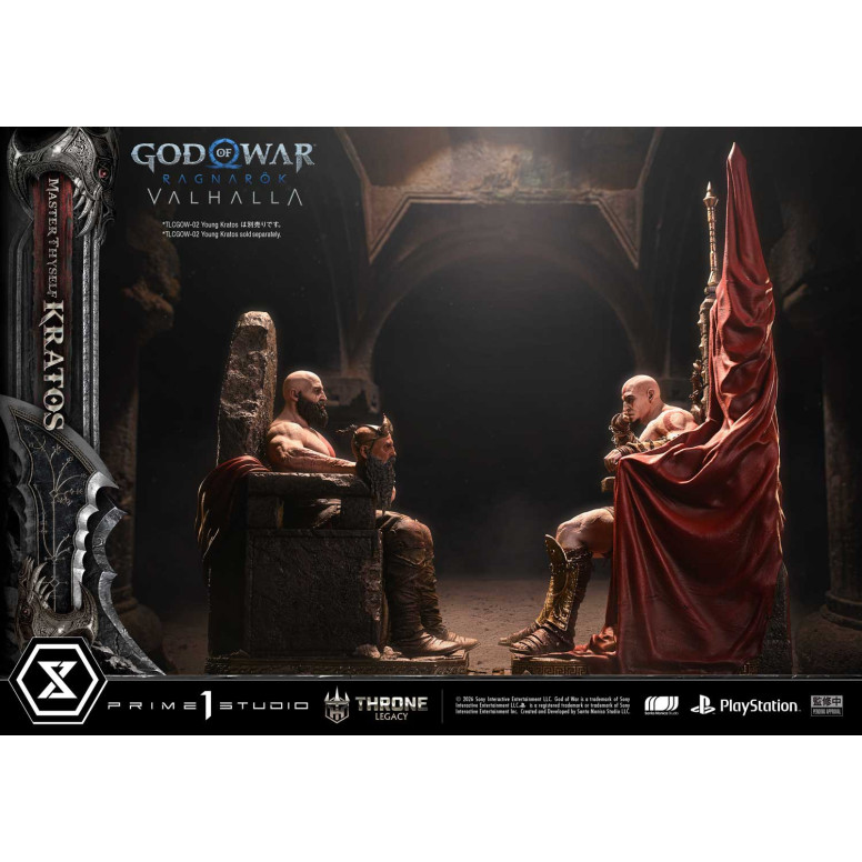 Prime 1 Studio - God of War ragnarok Valhalla - MASTER THYSELF KRATOS Versione Bonus - Throne Legacy 1/3
