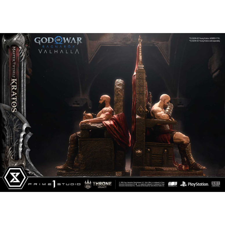 Prime 1 Studio - God of War ragnarok Valhalla - MASTER THYSELF KRATOS Versione Bonus - Throne Legacy 1/3