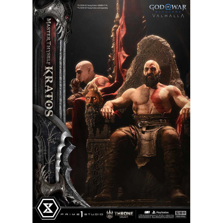 Prime 1 Studio - God of War ragnarok Valhalla - MASTER THYSELF KRATOS Versione Bonus - Throne Legacy 1/3