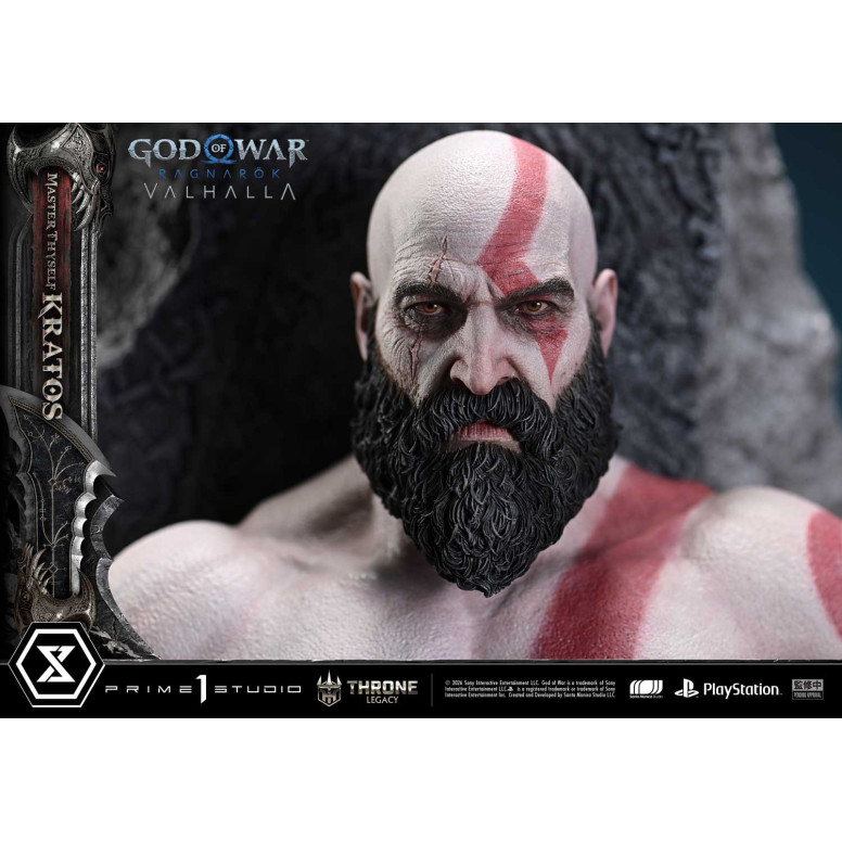 Prime 1 Studio - God of War ragnarok Valhalla - MASTER THYSELF KRATOS Versione Bonus - Throne Legacy 1/3