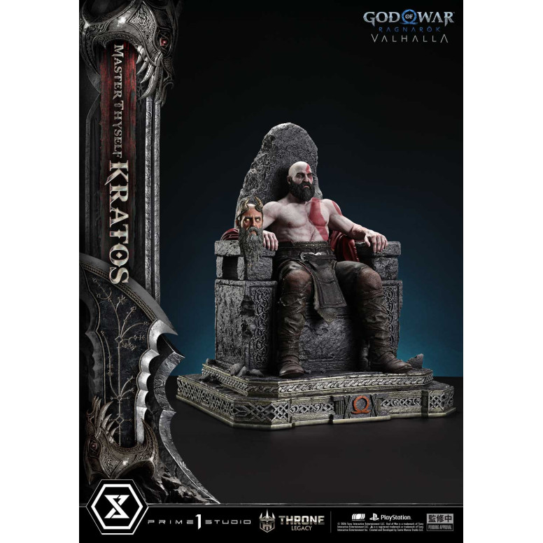 Prime 1 Studio - God of War ragnarok Valhalla - MASTER THYSELF KRATOS Versione Bonus - Throne Legacy 1/3