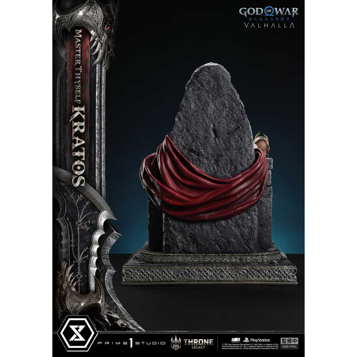 Prime 1 Studio - God of War ragnarok Valhalla - MASTER THYSELF KRATOS Versione Bonus - Throne Legacy 1/3