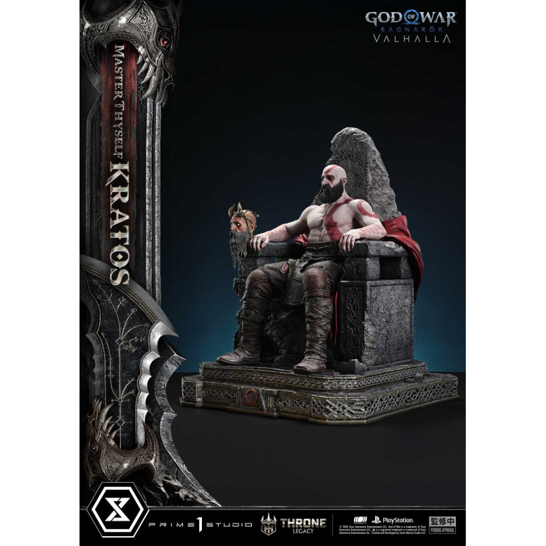 Prime 1 Studio - God of War ragnarok Valhalla - MASTER THYSELF KRATOS Versione Bonus - Throne Legacy 1/3