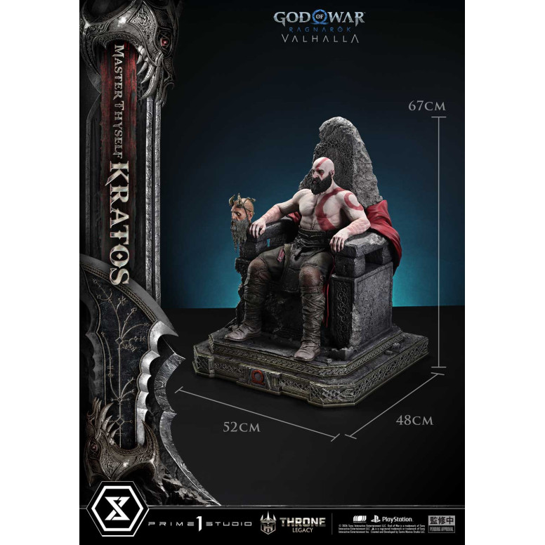 Prime 1 Studio - God of War ragnarok Valhalla - MASTER THYSELF KRATOS Versione Bonus - Throne Legacy 1/3