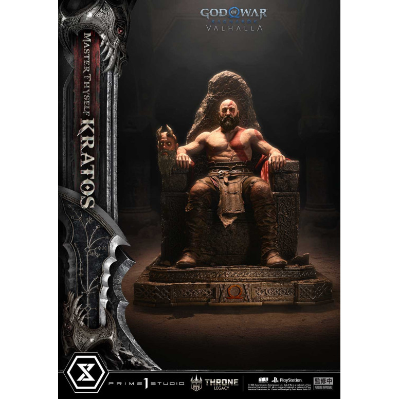 Prime 1 Studio - God of War ragnarok Valhalla - MASTER THYSELF KRATOS Versione Bonus - Throne Legacy 1/3