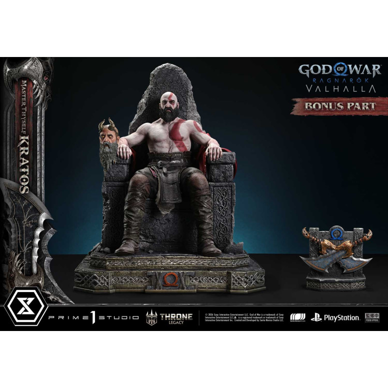 Prime 1 Studio - God of War ragnarok Valhalla - MASTER THYSELF KRATOS Versione Bonus - Throne Legacy 1/3