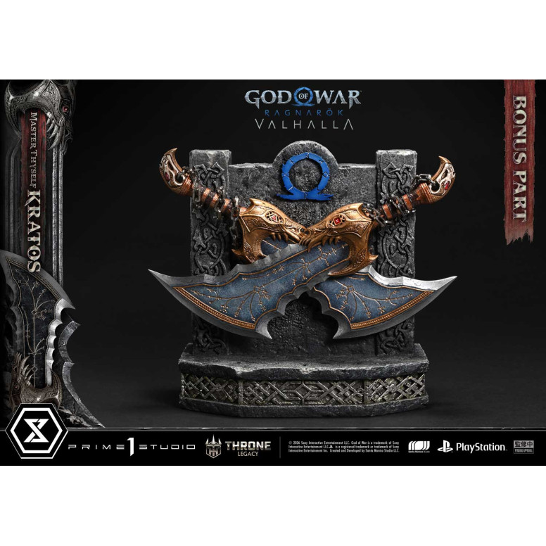 Prime 1 Studio - God of War ragnarok Valhalla - MASTER THYSELF KRATOS Versione Bonus - Throne Legacy 1/3