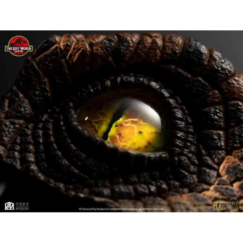 Toynami ECC Elite Creature Collectibles - Puntello per occhio di Velociraptor maschio - Il mondo perduto: Jurassic Park