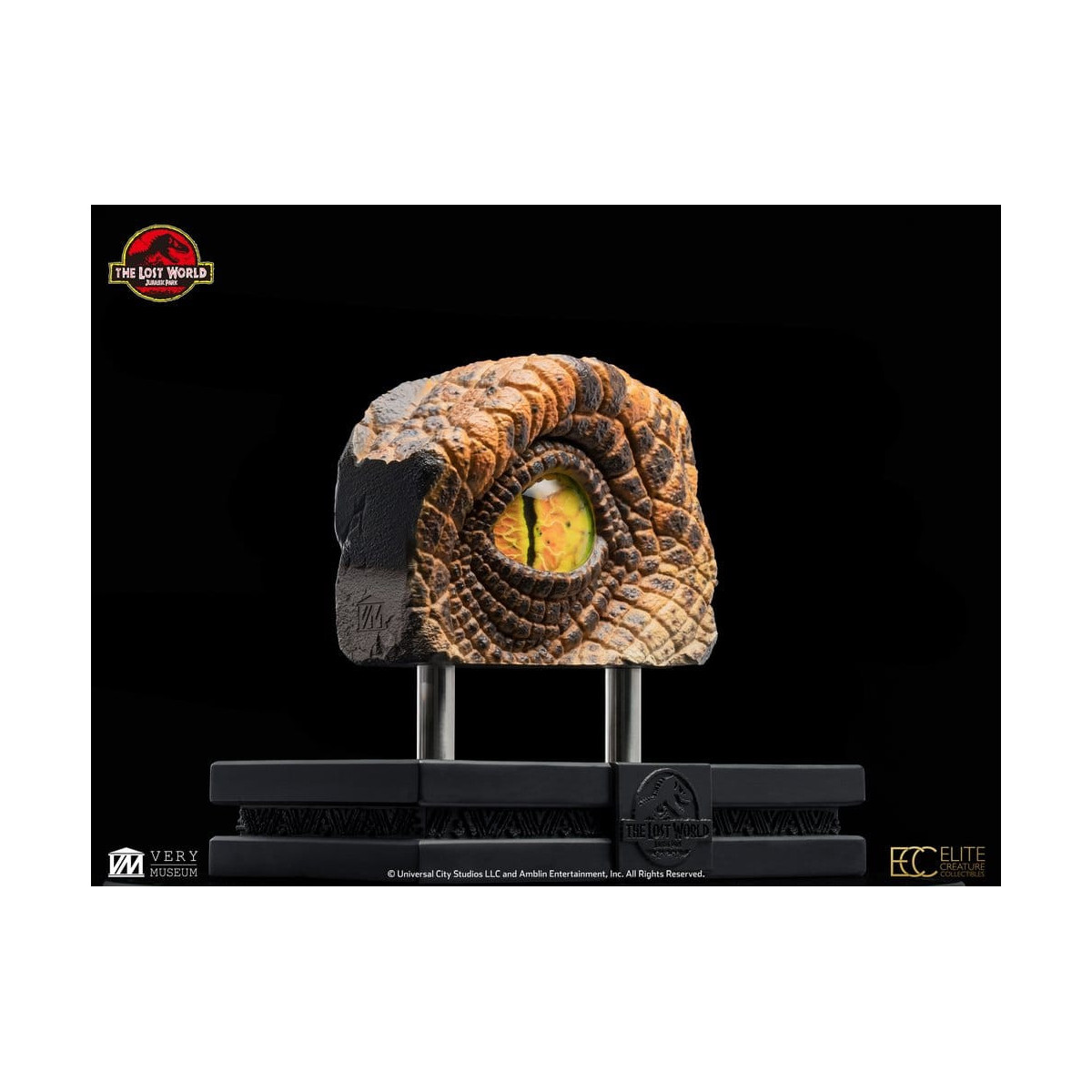 Toynami ECC Elite Creature Collectibles - Puntello per occhio di Velociraptor maschio - Il mondo perduto: Jurassic Park