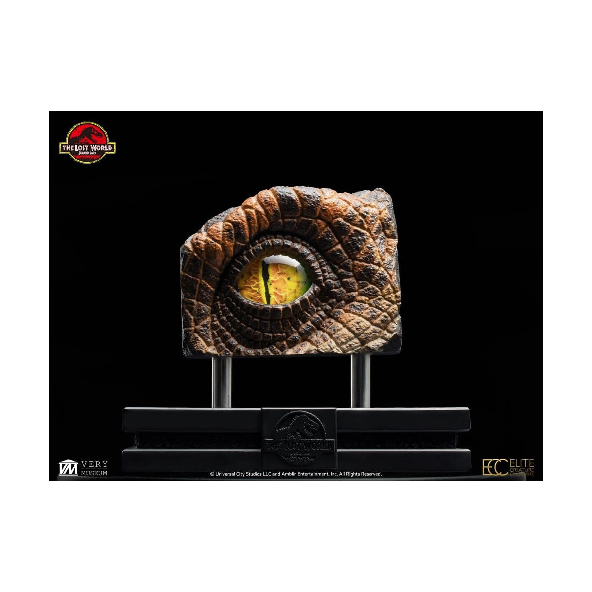 Toynami ECC Elite Creature Collectibles - Puntello per occhio di Velociraptor maschio - Il mondo perduto: Jurassic Park