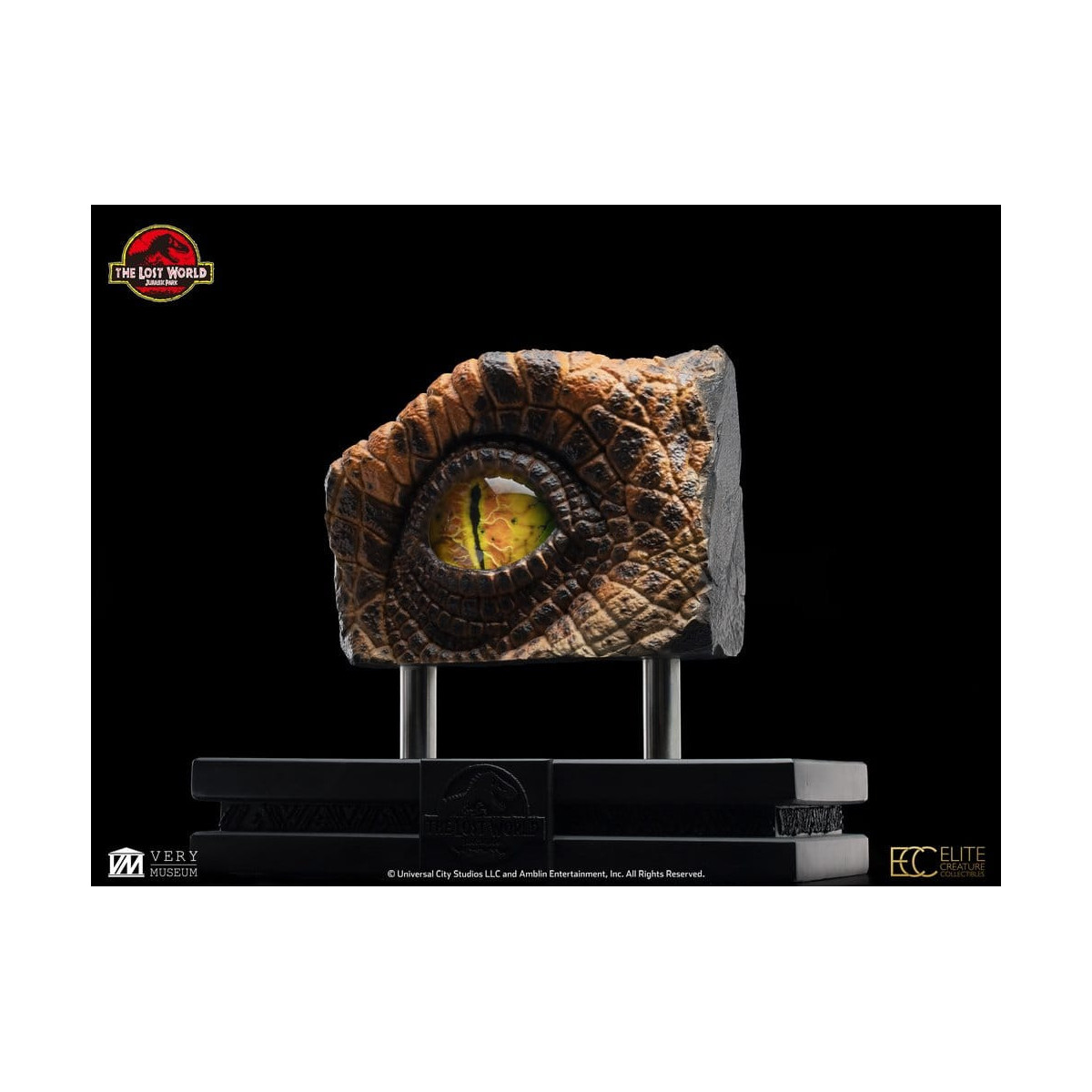Toynami ECC Elite Creature Collectibles - Puntello per occhio di Velociraptor maschio - Il mondo perduto: Jurassic Park