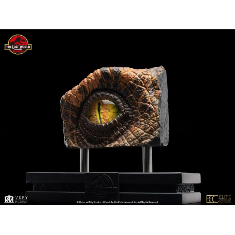 Toynami ECC Elite Creature Collectibles - Puntello per occhio di Velociraptor maschio - Il mondo perduto: Jurassic Park