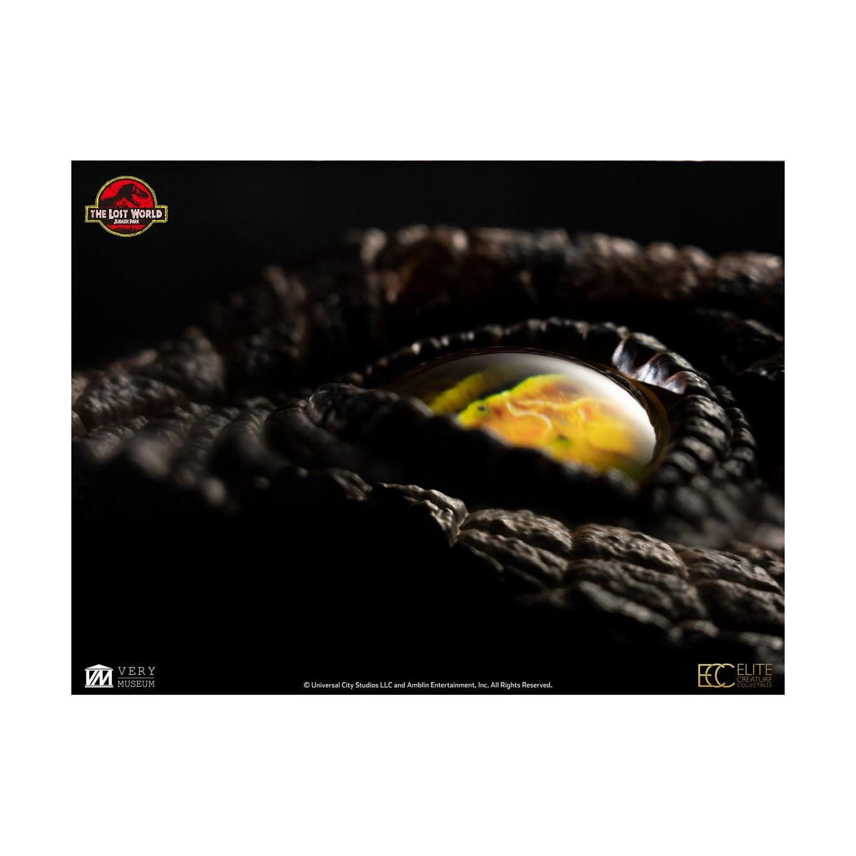 Toynami ECC Elite Creature Collectibles - Puntello per occhio di Velociraptor maschio - Il mondo perduto: Jurassic Park
