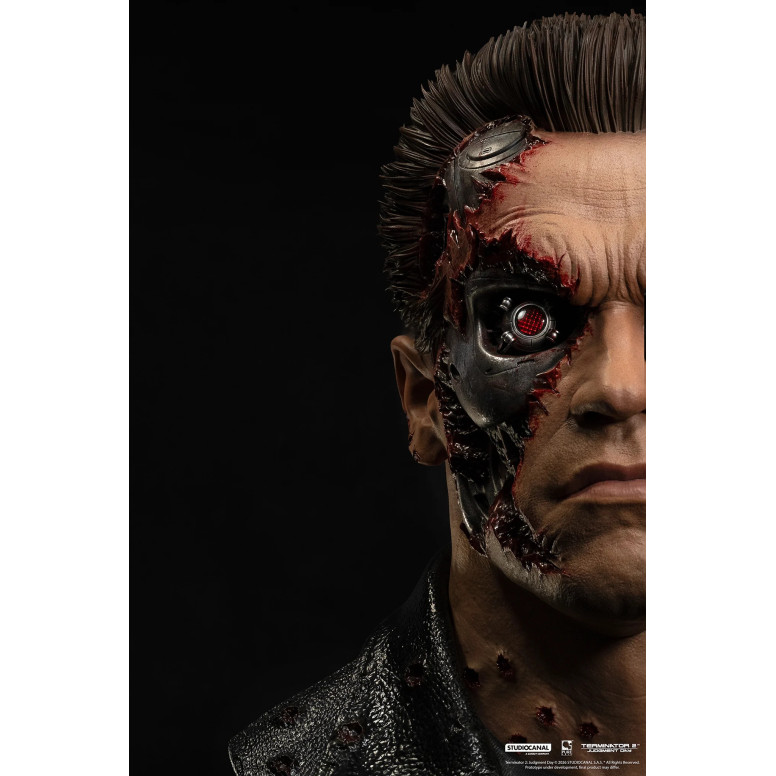 Pure Arts Terminator 2 T-800 Modello 101 Danneggiato in battaglia Arte The Mask
