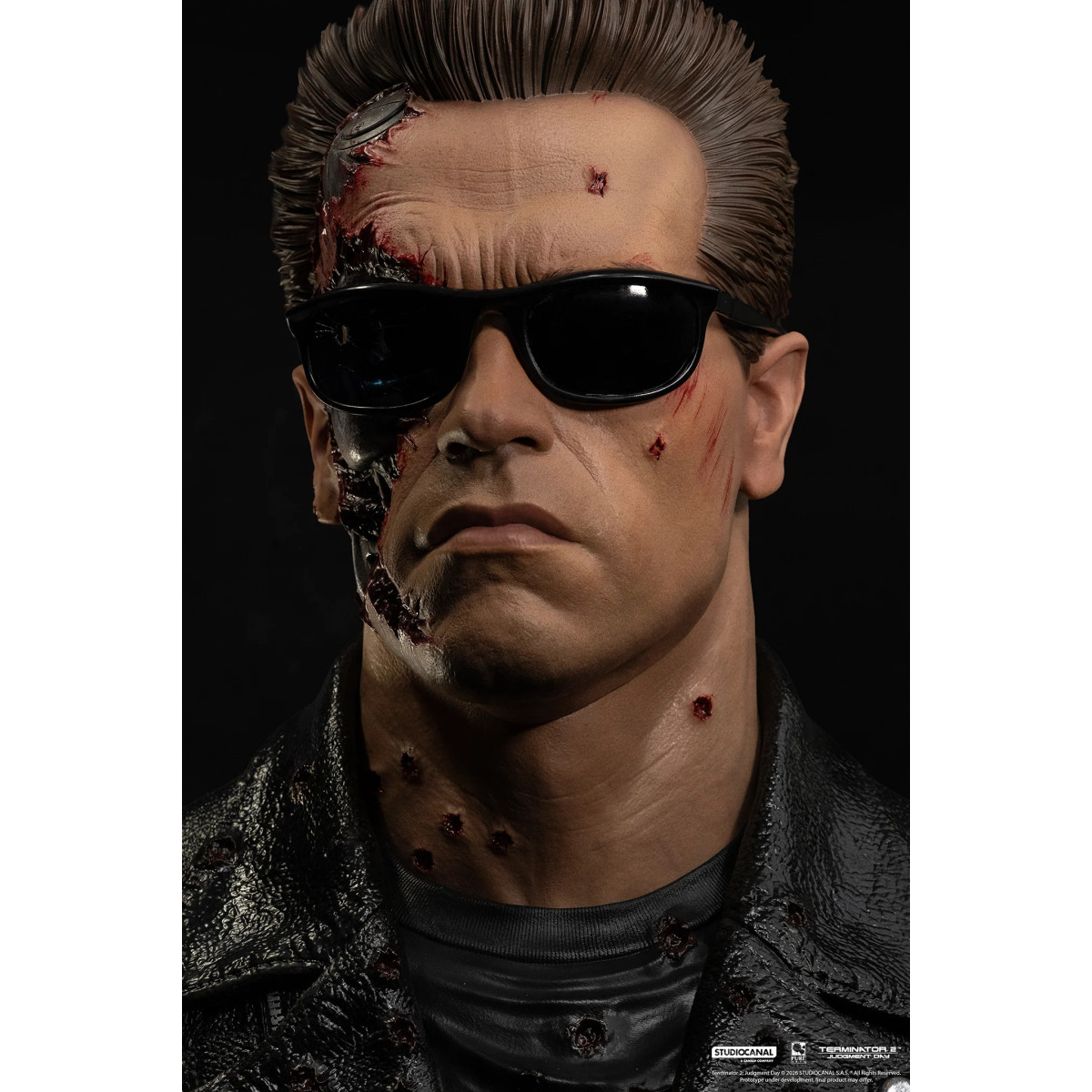 Pure Arts Terminator 2 T-800 Modello 101 Danneggiato in battaglia Arte The Mask