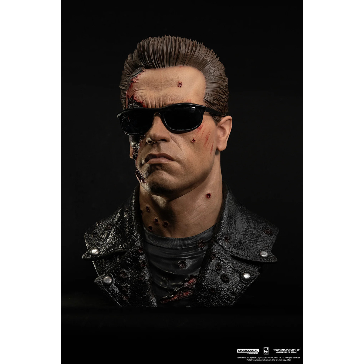 Pure Arts Terminator 2 T-800 Modello 101 Danneggiato in battaglia Arte The Mask